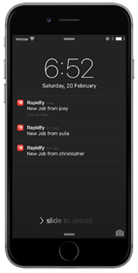 Real time push notifications